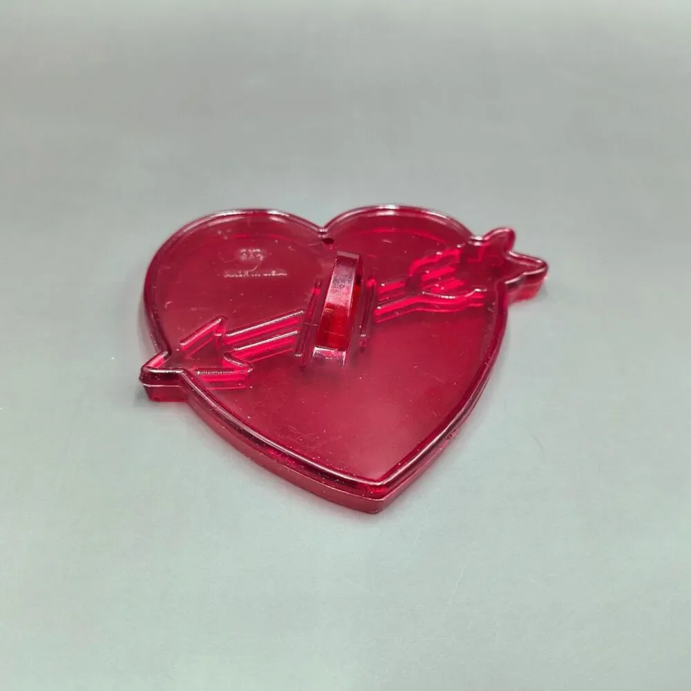 Vtg HRM Made in USA Red Plastic Holiday Cookie Cutter Lot Valentine Halloween